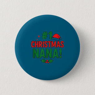 Macaron Rond 5 Cm #1 Noël Nana