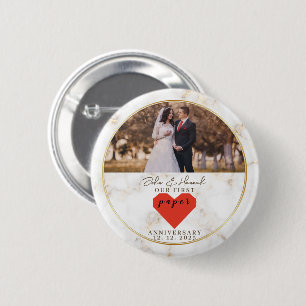 Macaron Rond 5 Cm 1er anniversaire Mariage Mariage papier personnali