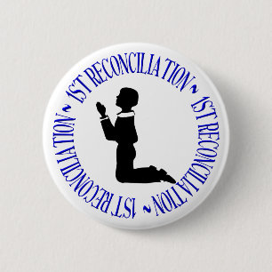 Macaron Rond 5 Cm 1re réconciliation - Confession