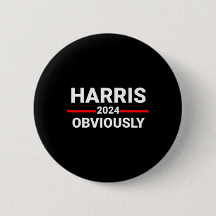 Macaron Rond 5 Cm 2024 De toute évidence Harris Waltz 2024 Election 
