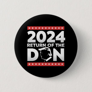 Macaron Rond 5 Cm 2024 Retour Du Don Trump 45 47 Président Des États