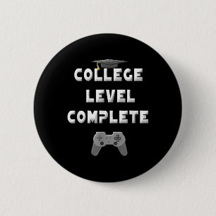 Macaron Rond 5 Cm 2025 Niveau collégial Complet Funny Video Gamer Gr