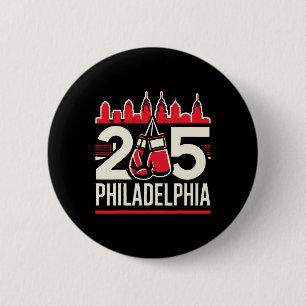 Macaron Rond 5 Cm 215 Tradition de boxe de Philly