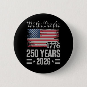 Macaron Rond 5 Cm 250 Ans 1776 2026 250e Anniversaire 4 Juillet