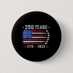 Macaron Rond 5 Cm 250 Ans 1776 2026 Anniversaire USA pour Hommes Fem