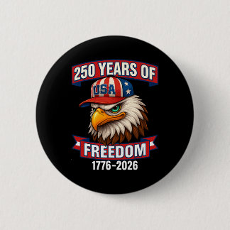 Macaron Rond 5 Cm 250 Ans De Liberté 1776 2026 Ld Eagle 250e Anniver