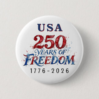 Macaron Rond 5 Cm 250 Years America Anniversary 
