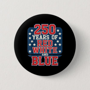 Macaron Rond 5 Cm 250e 4 juillet - 250 ans de rouge blanc bleu