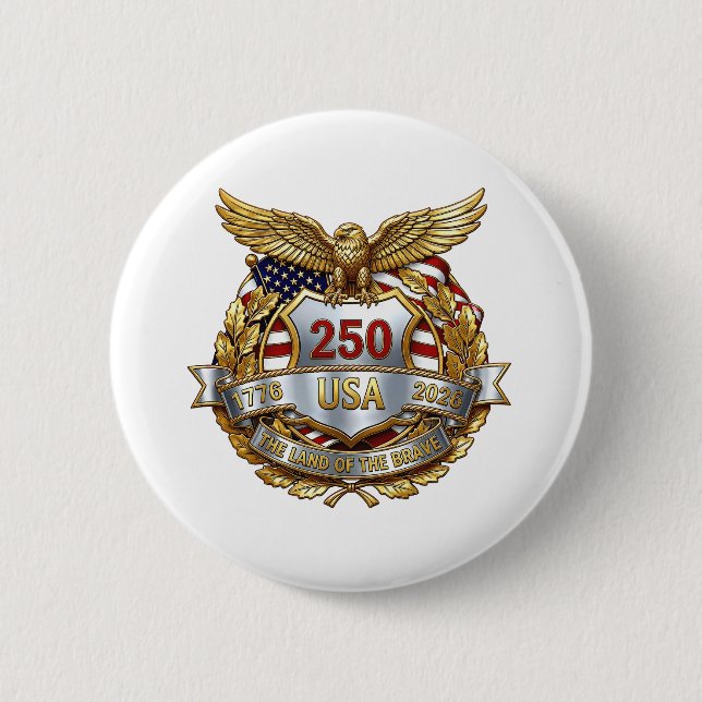 Macaron Rond 5 Cm 250e anniversaire de l'Amérique (Devant)