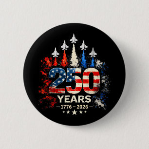 Macaron Rond 5 Cm 250e anniversaire États-Unis patriotique 250 ans a