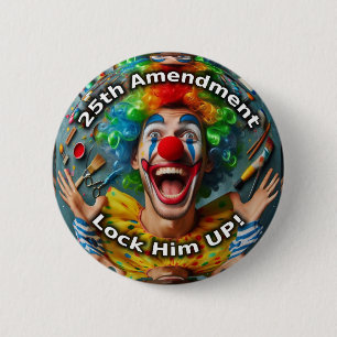 Macaron Rond 5 Cm 25ème amendement clown