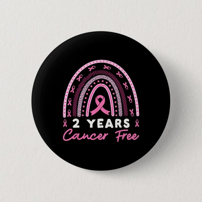 Macaron Rond 5 Cm 2 ans Cancer du sein Sans Survivant Femmes (Devant)