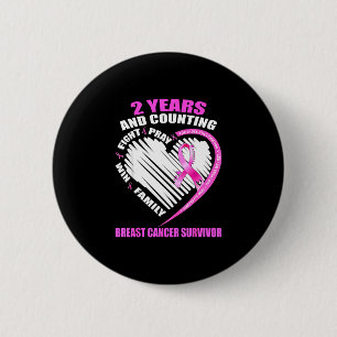 Macaron Rond 5 Cm 2 ans de cancer survivante du cancer du sein depui