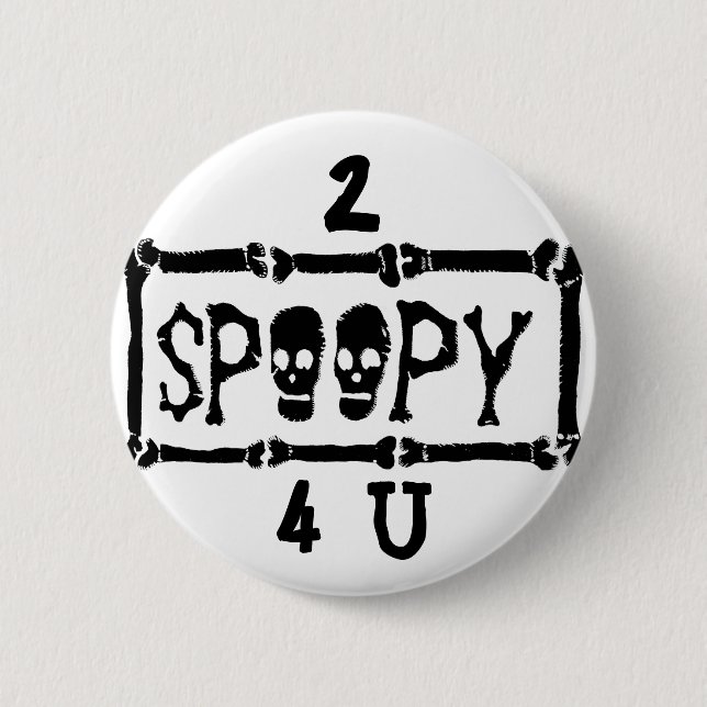 Macaron Rond 5 Cm 2 bouton de SPOOPY 4 U Tumblr (Devant)