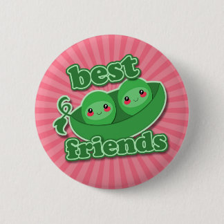 MACARON ROND 5 CM 2 MEILLEURS AMIS DE POIS
