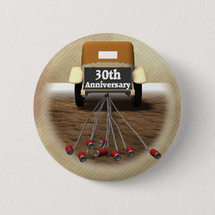 Macaron Rond 5 Cm 30ème Cadeaux d'anniversaire de mariage