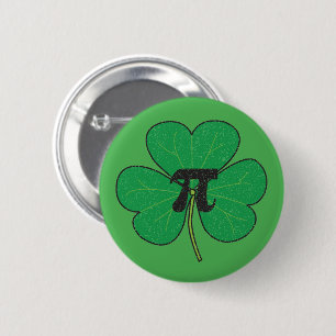 Macaron Rond 5 Cm 3.14 Pie Shamrock Vintage en détresse Pi amusant P