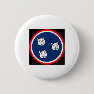 Macaron Rond 5 Cm 3 Petits Tn Pigs Funny Bbq