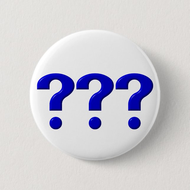 Macaron Rond 5 Cm 3 Points de question (Devant)