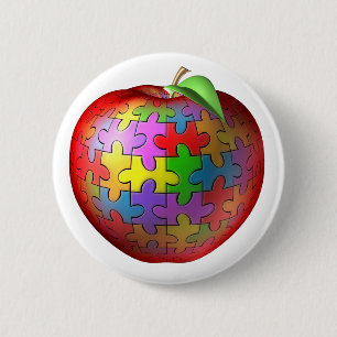 Macaron Rond 5 Cm 3D puzzle Apple