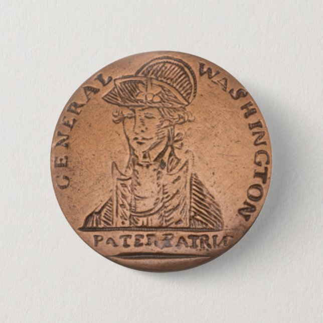 Macaron Rond 5 Cm 3e bouton de la campagne de Washington (Devant)