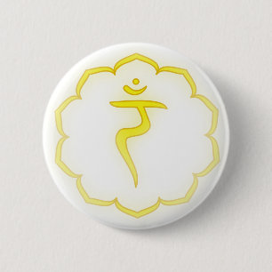 Macaron Rond 5 Cm 3ème Chakra "enfermé" - Manipura