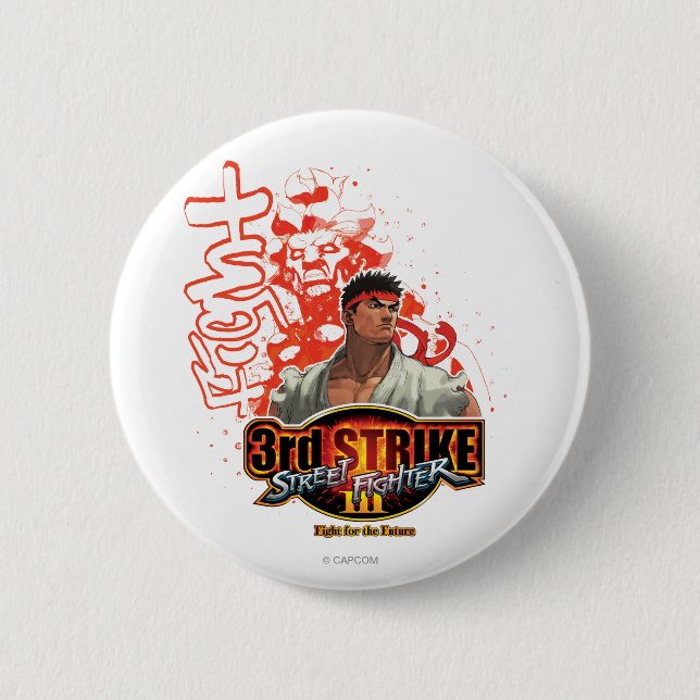 Macaron Rond 5 Cm 3ème Grève "combat " (Devant)