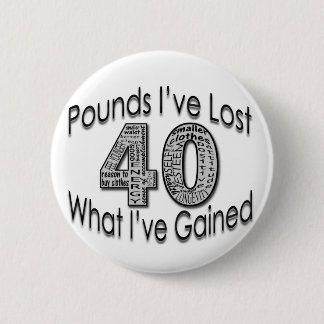 Macaron Rond 5 Cm 40 livres de bouton perdu