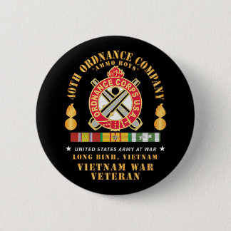 Macaron Rond 5 Cm 40th Ordnance Company - ORD Emblem - Ammo Boys