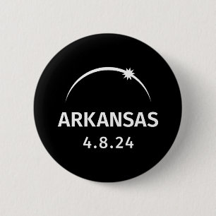 Macaron Rond 5 Cm 4.8.24 Arkansas d'éclipse solaire