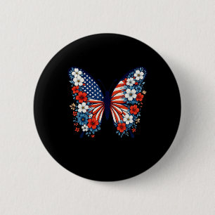 Macaron Rond 5 Cm 4 juillet Beurre mignon Fleur Rouge Blanc Bleu U