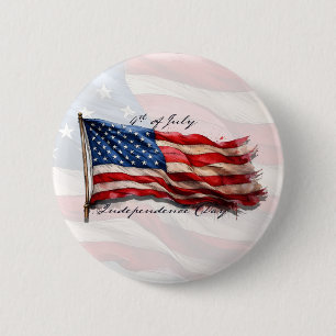 Macaron Rond 5 Cm 4 juillet – Célébrez avec le drapeau américain