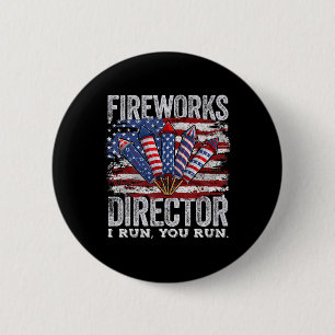 Macaron Rond 5 Cm 4 juillet Directeur Fireworks Je Vous Dirige Homme