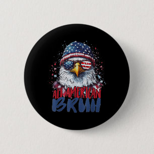 Macaron Rond 5 Cm 4 juillet Tous Américains Bruh Eagle Enfants Ado