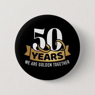 Macaron Rond 5 Cm 50 ans mariage anniversaire nous dormons ensemble