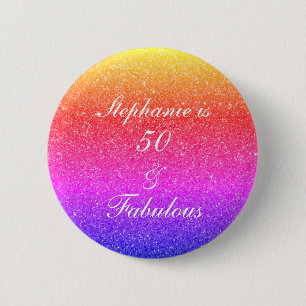 Macaron Rond 5 Cm 50 Et Fabuleux Anniversaire rose violet Parties sc