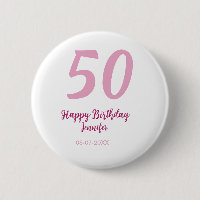 50e anniversaire ajouter nom date année rose rouge