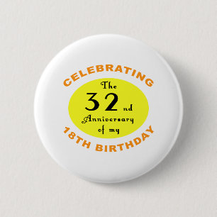 Macaron Rond 5 Cm 50e anniversaire Gag cadeau