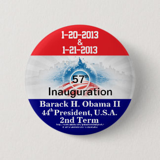 Macaron Rond 5 Cm 57e investiture du président Barack H Obama II 201