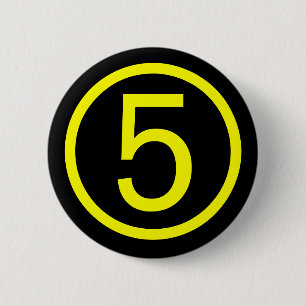Macaron Rond 5 Cm 5 - numéro cinq