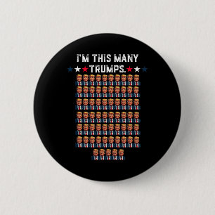 Macaron Rond 5 Cm 65e anniversaire Je suis ce grand succès pour Trum