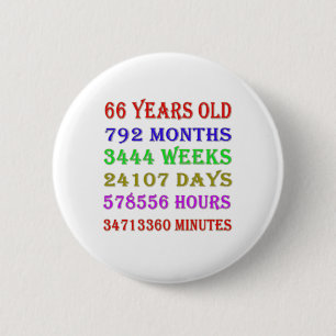 Macaron Rond 5 Cm 66e anniversaire Jalons