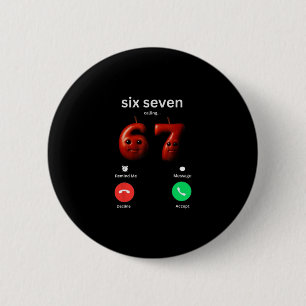 Macaron Rond 5 Cm 67 Appelle Drôle Mème 67 Silly Ai Apple Brainro