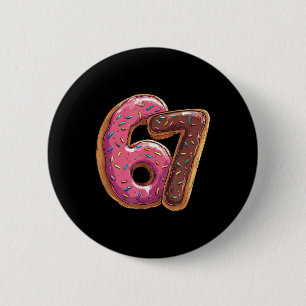Macaron Rond 5 Cm 67 Beignet Six Sept Argot Mème Gen Alpha 