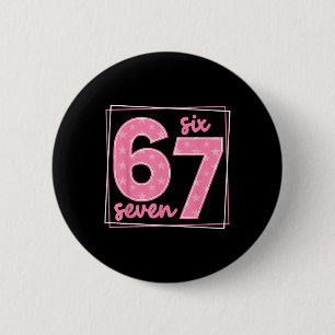 Macaron Rond 5 Cm 67 drôle numéro 67 anniversaire Meme