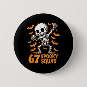 Macaron Rond 5 Cm 67 Équipe Squelette Halloween Squelette 6 7 Mème S