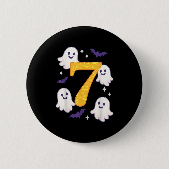 Macaron Rond 5 Cm 67 Halloween Mème Drôle Six Sept Costum Halloween (Devant)
