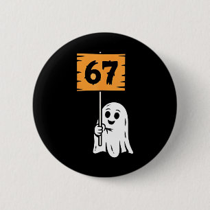 Macaron Rond 5 Cm 67 Humour Meme 6-7 Six Seven Halloween