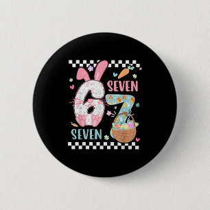 Macaron Rond 5 Cm 67 lapin six seven pâques 6 7 pâques joyeuses pâqu