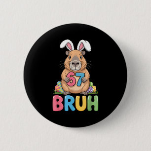 Macaron Rond 5 Cm 67 Meme 6 7 Bruh Six Sept Pâques Capybara Enfants